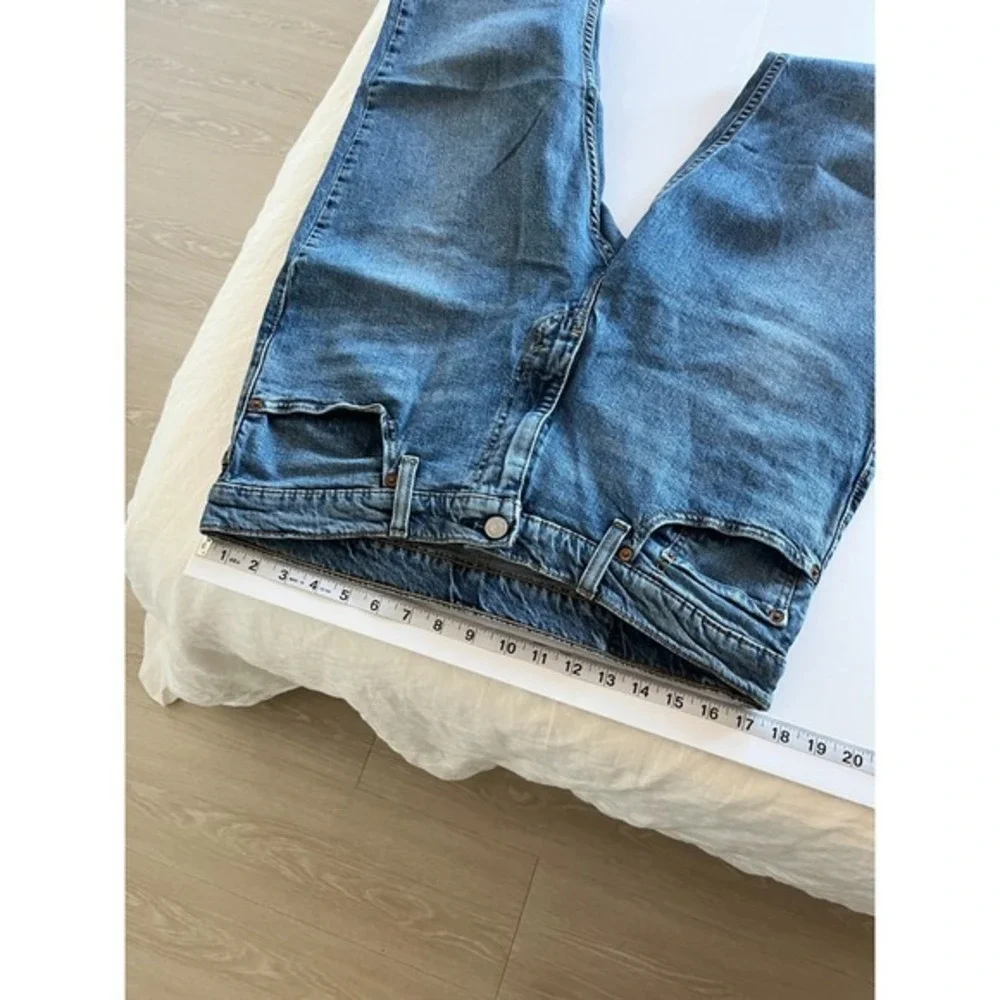 Levis 511 Jeans Mens 36x25 Blue Slim Straight Mid Rise Medium Wash Stretch Denim